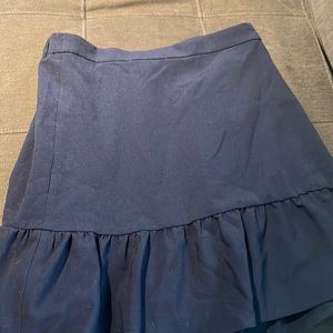 navy mini skirt